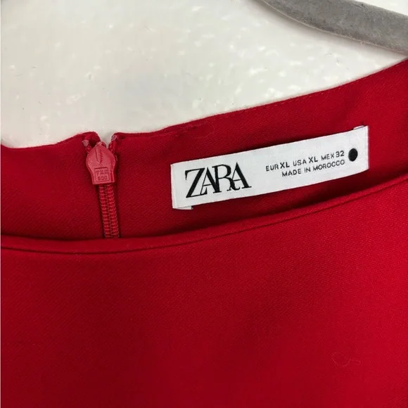 Zara Red Midi Dress - Picture 5 of 11